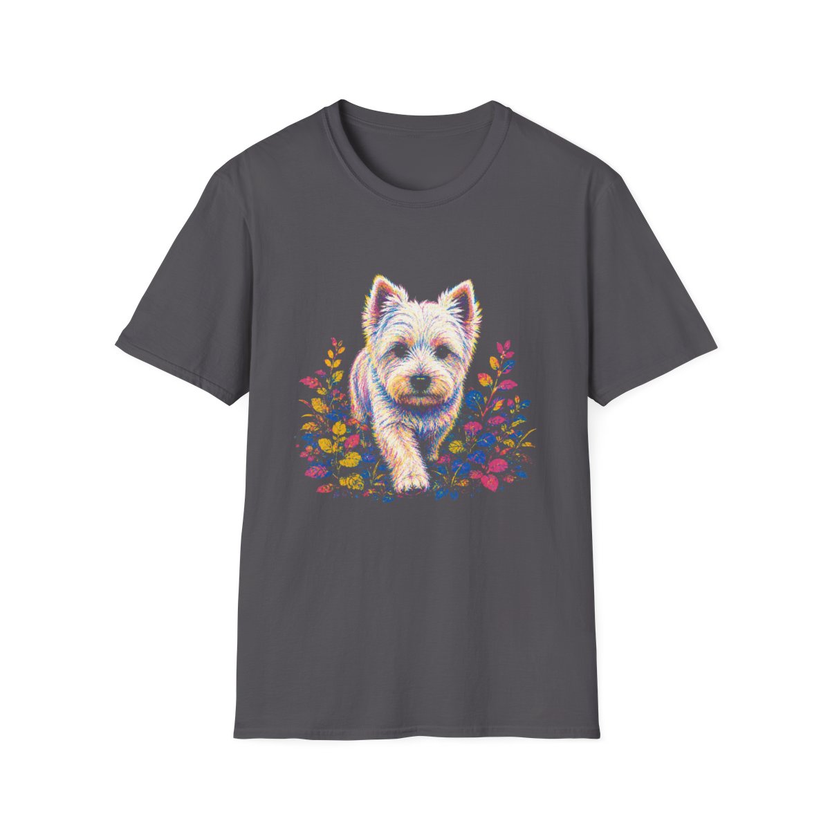 West Highland White Terrier Bold Spirit Tee - Charcoal
