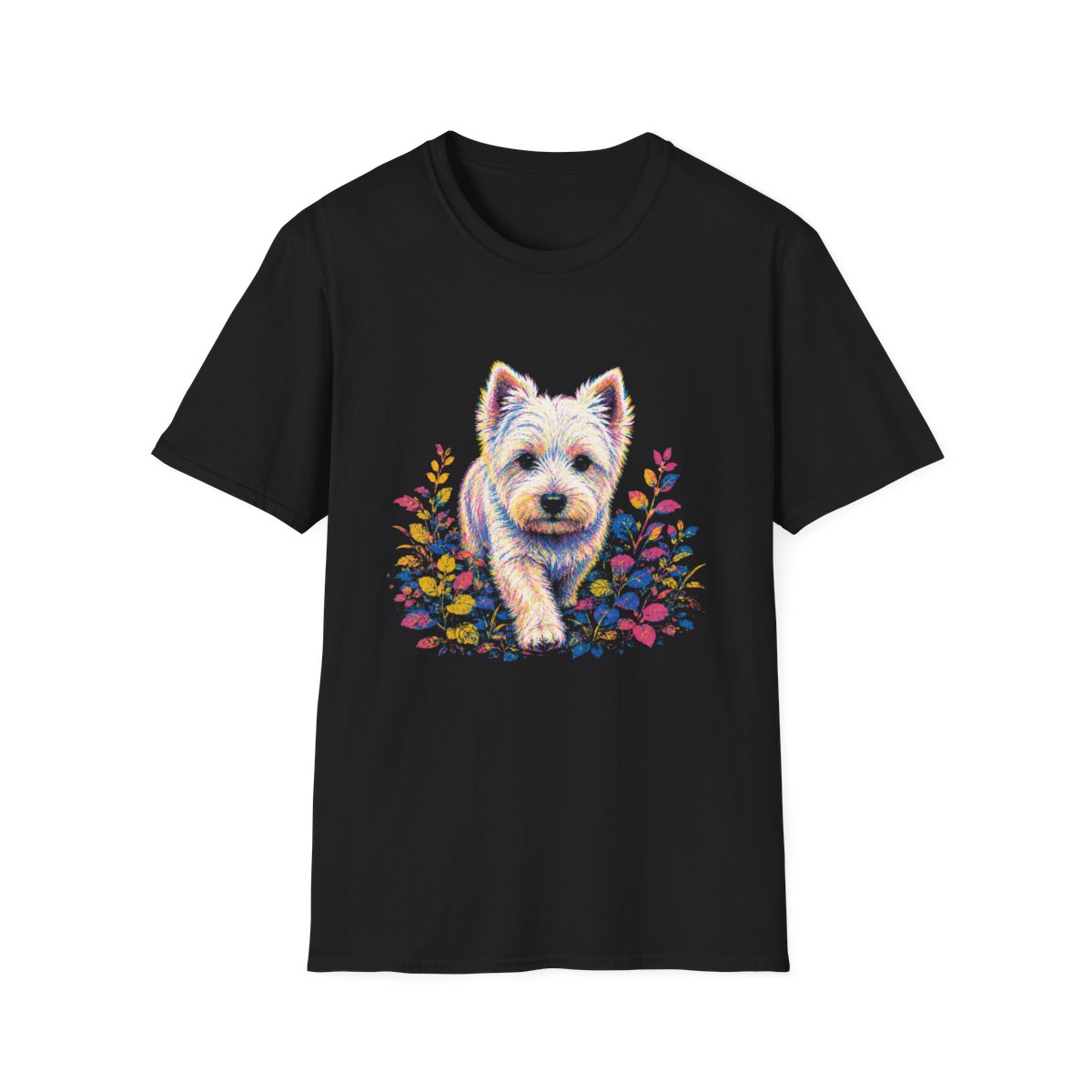 West Highland White Terrier Bold Spirit Tee - Black