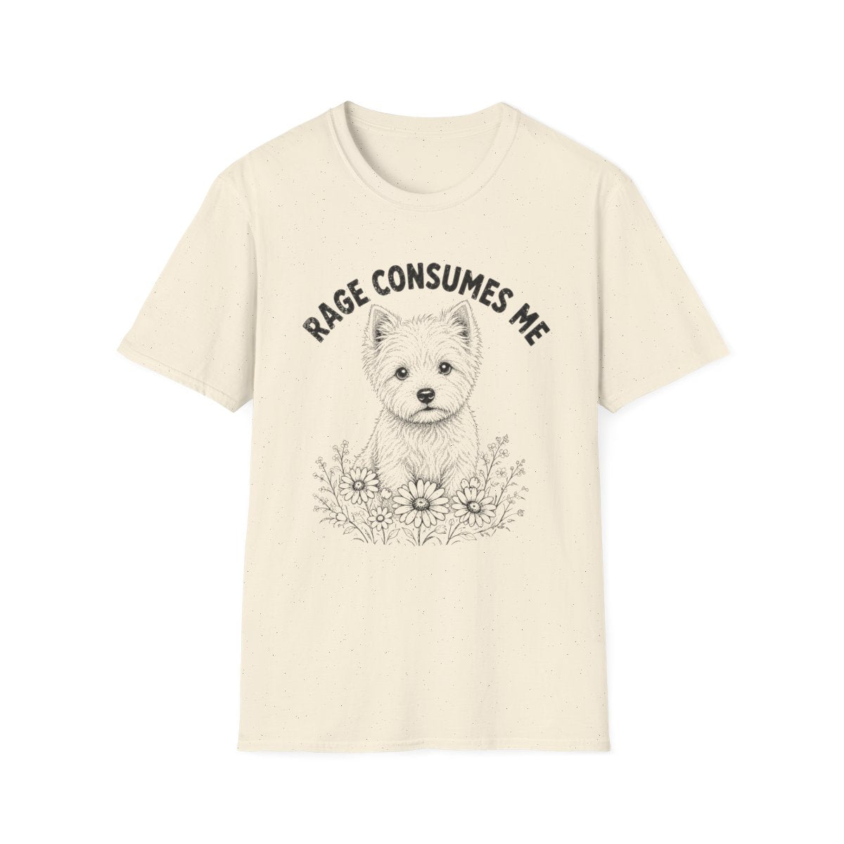 West Highland White Terrier Rage Consumes Me Tee - Natural