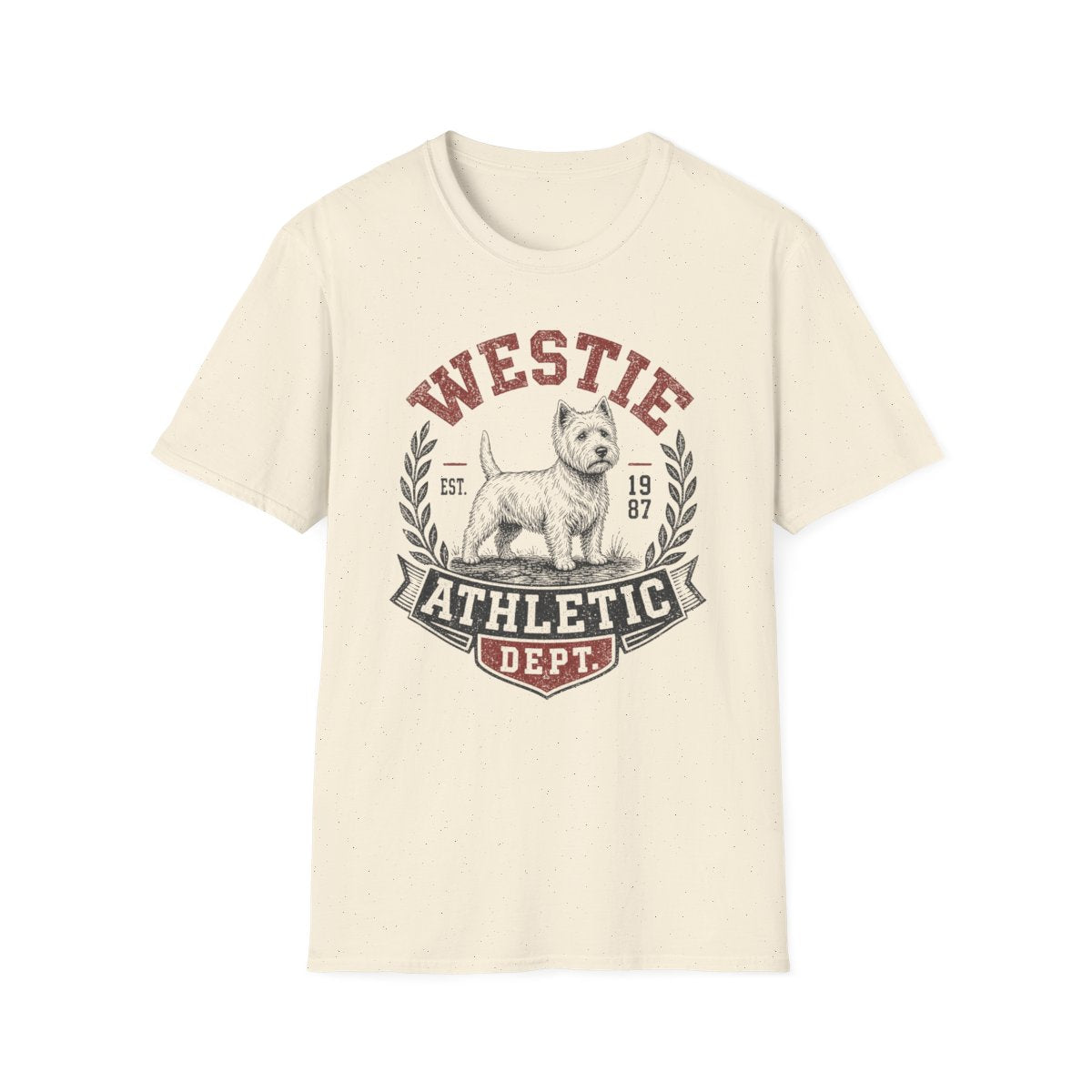 Westie Athletic Dept Tee - Natural