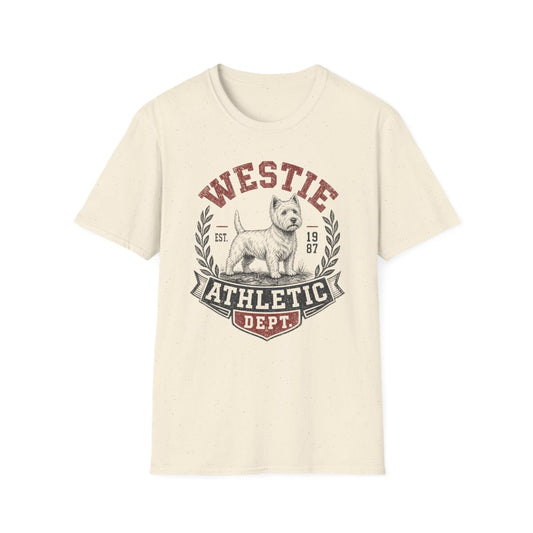 Westie Athletic Dept Tee - Natural