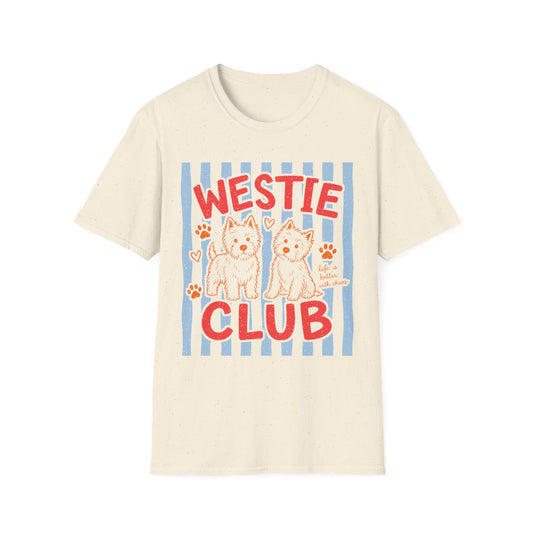 Westie Club Tee - Natural
