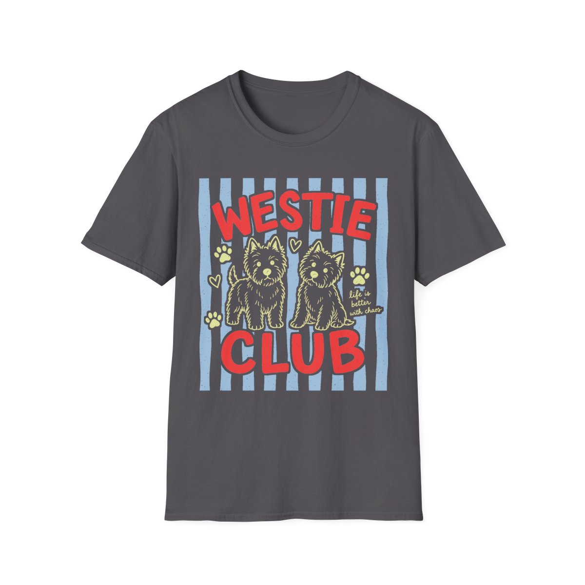 Westie Club Tee - Charcoal