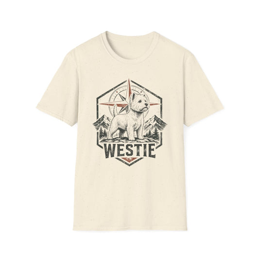 Westie Compass Badge Tee - Natural