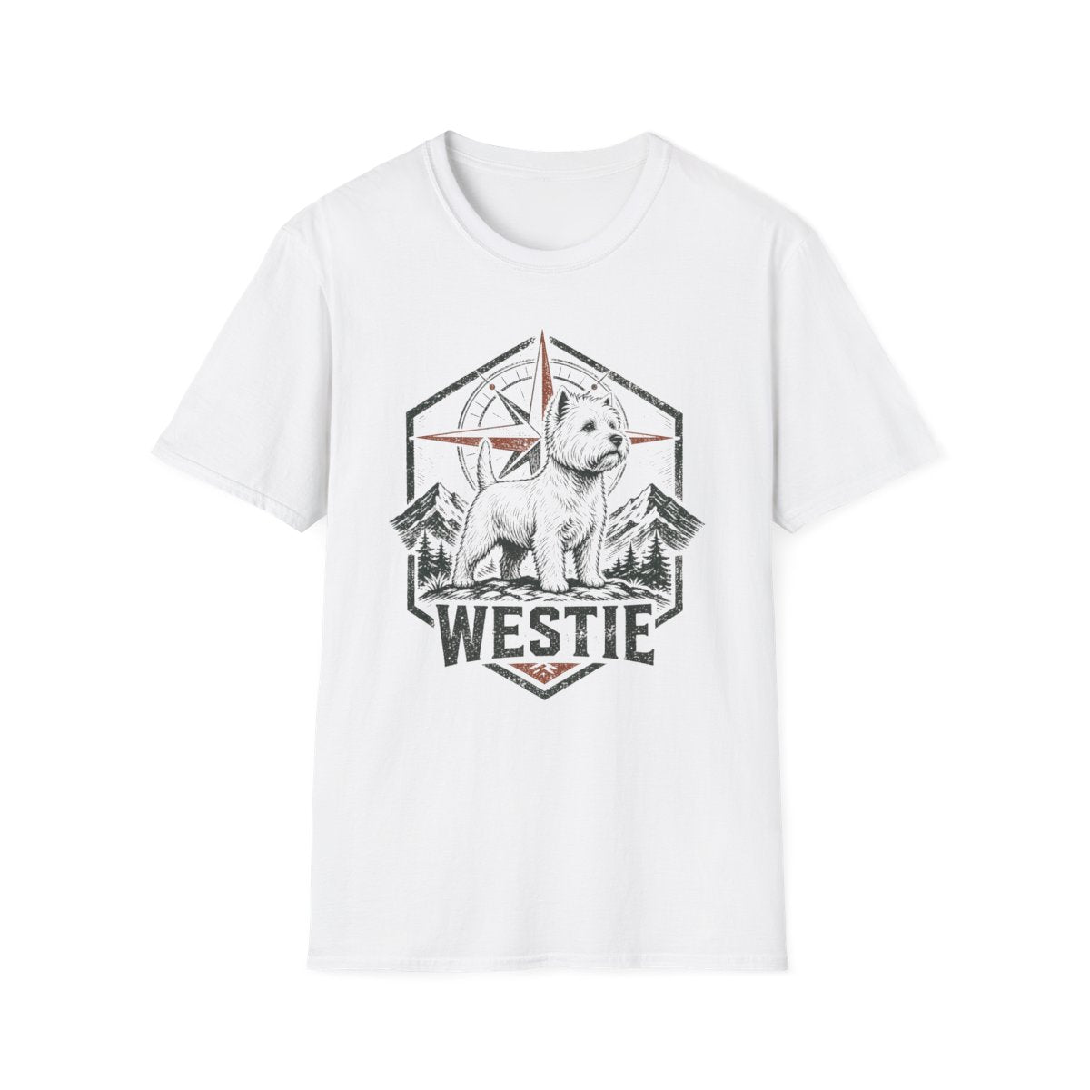 Westie Compass Badge Tee - White