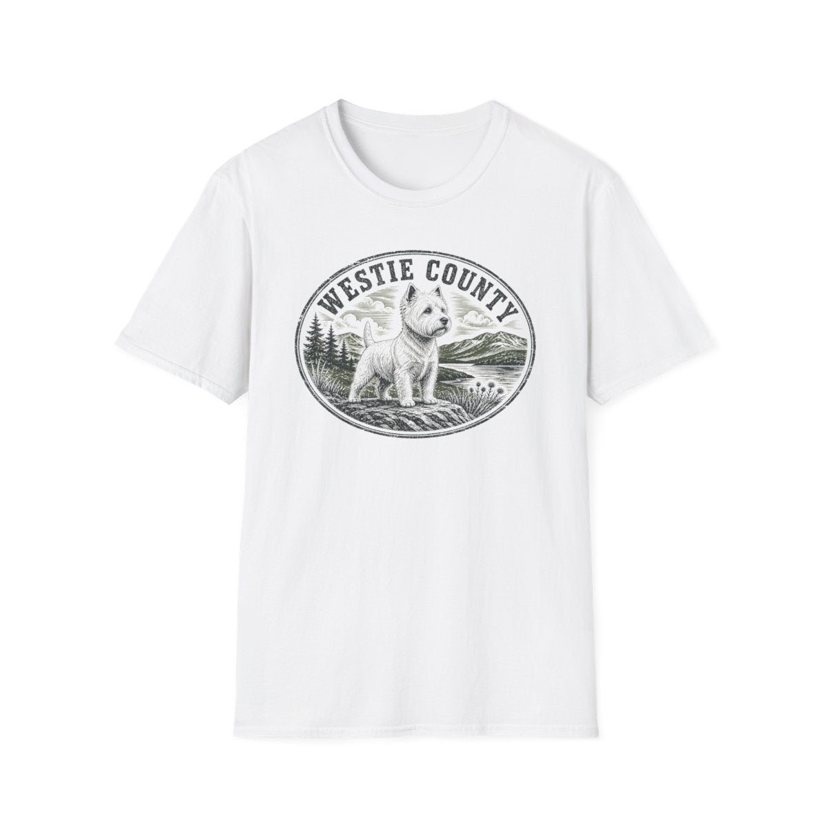 Westie County Tee - White
