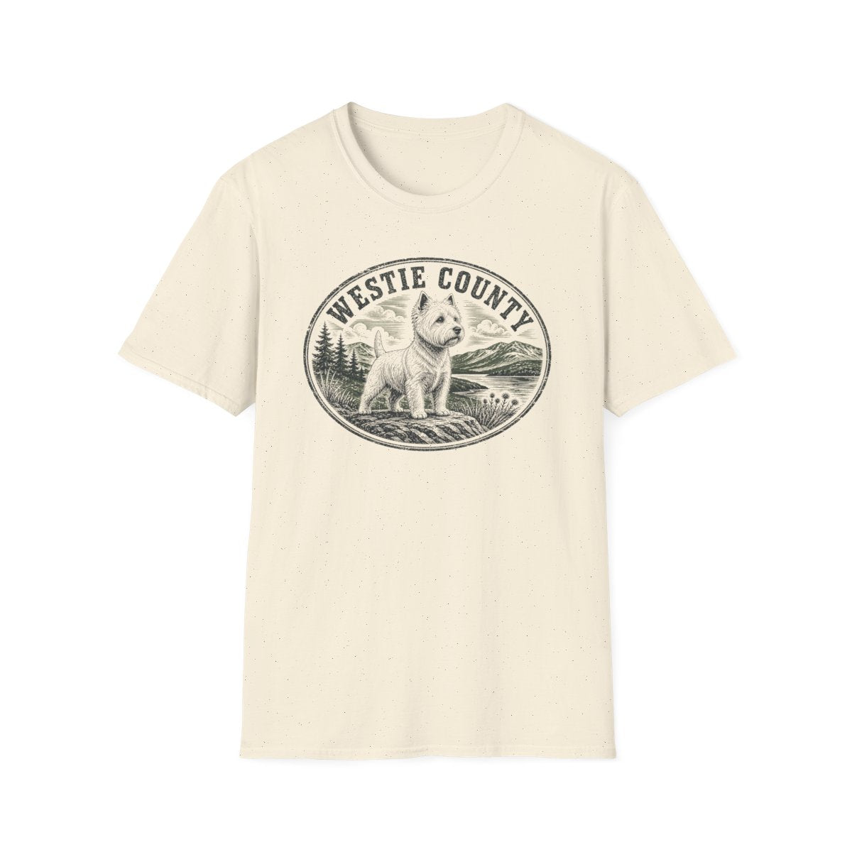 Westie County Tee - Natural