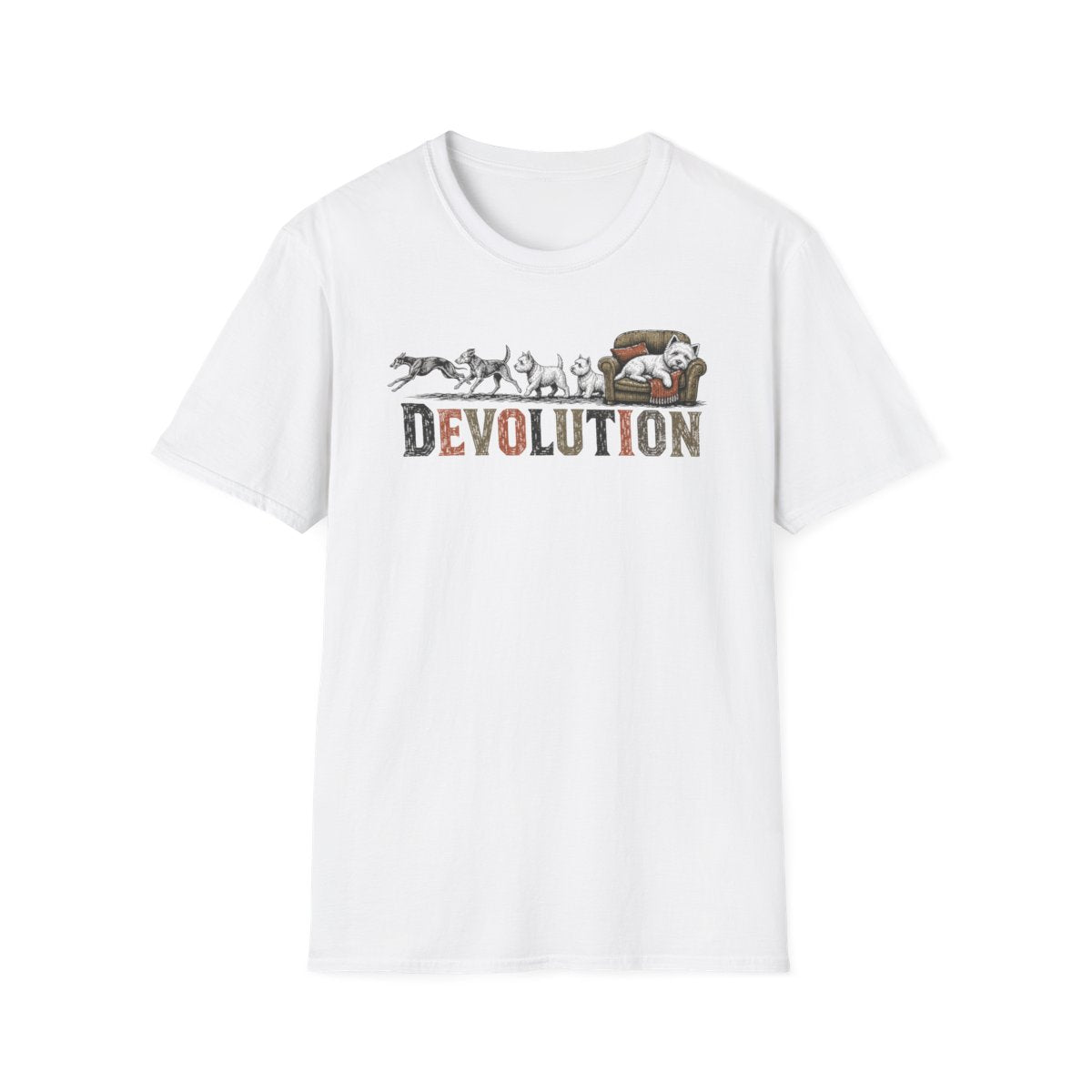 Westie Devolution Tee - White