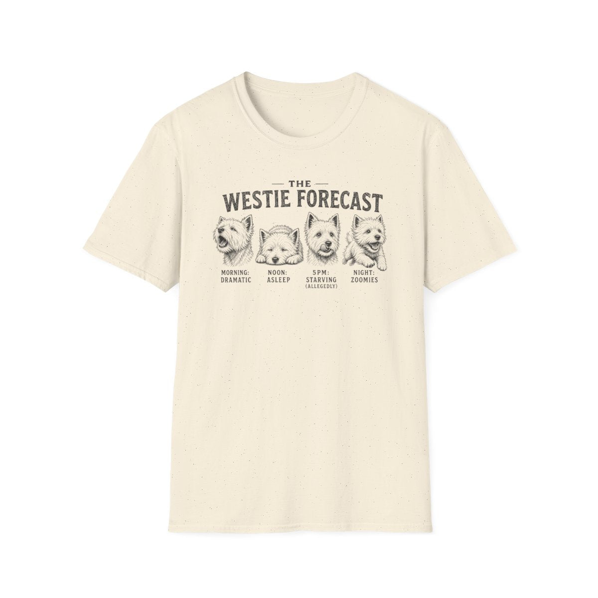 Westie Forecast Tee - Natural