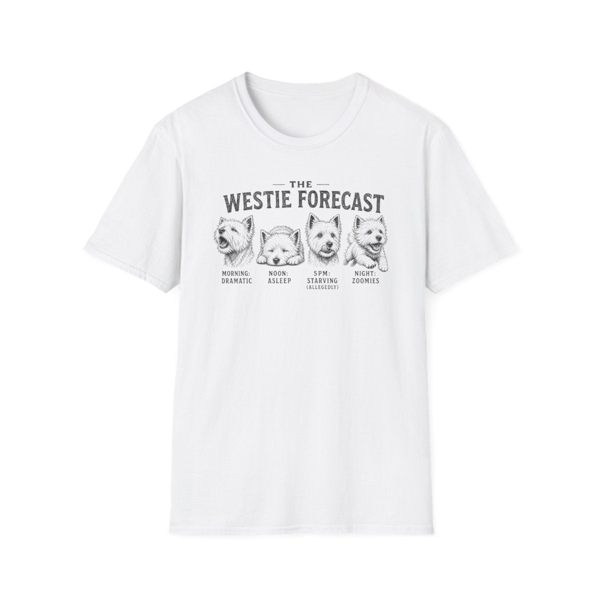 Westie Forecast Tee - White