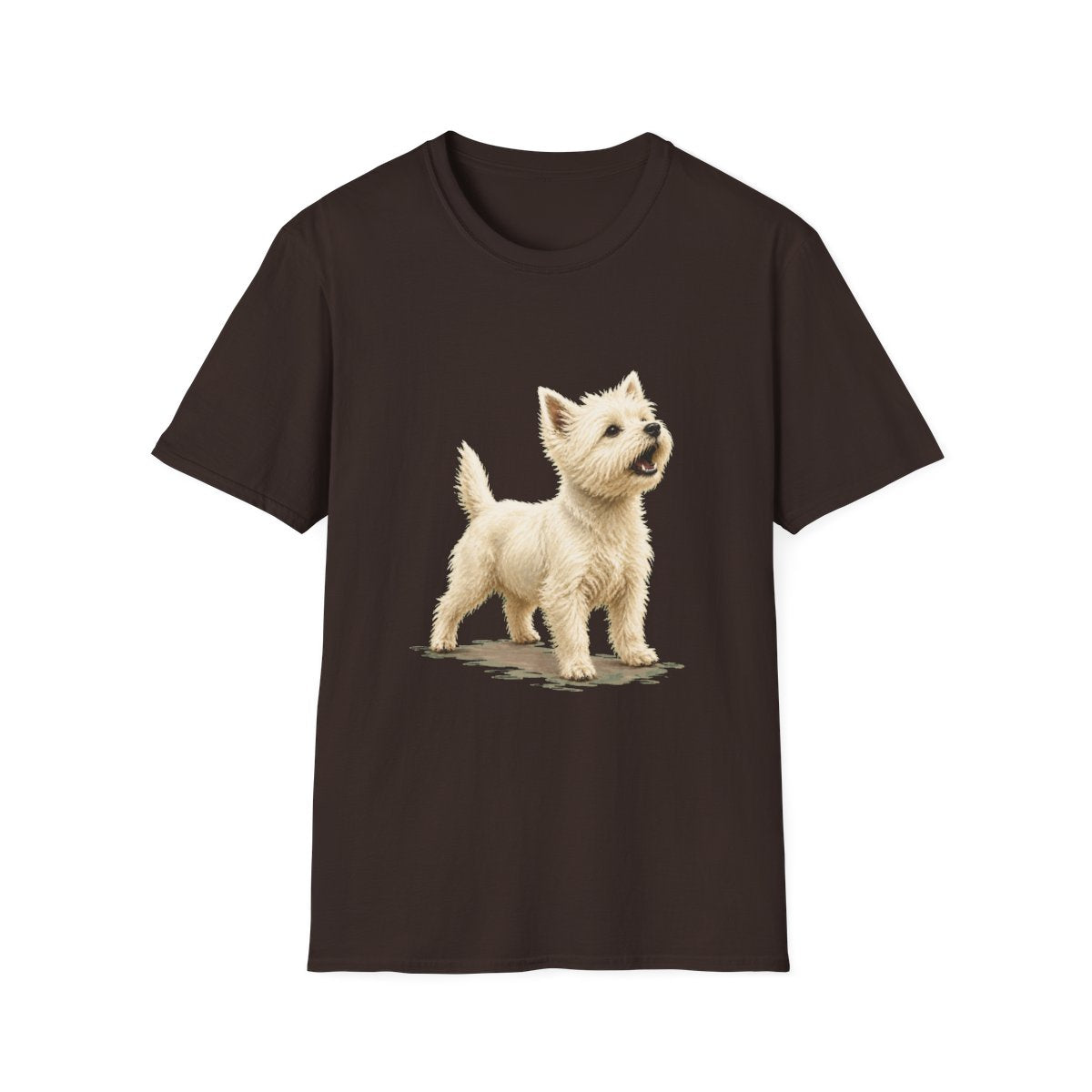 Westie Head Of Security Tee - Dark Chocolate