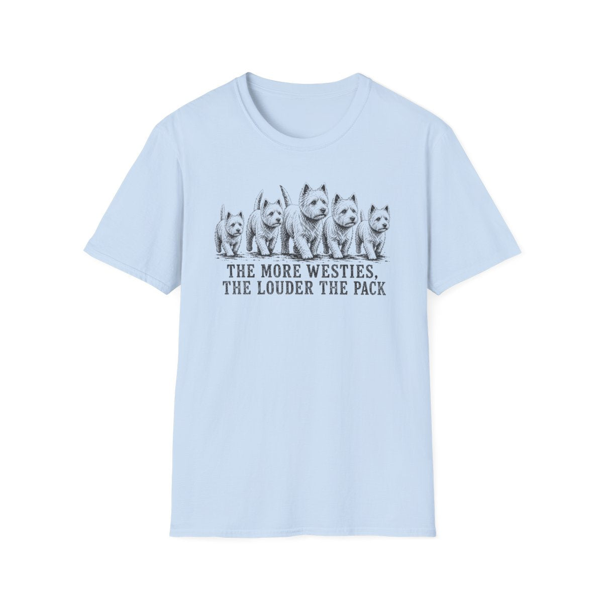 Westie Pack Tee - Light Blue