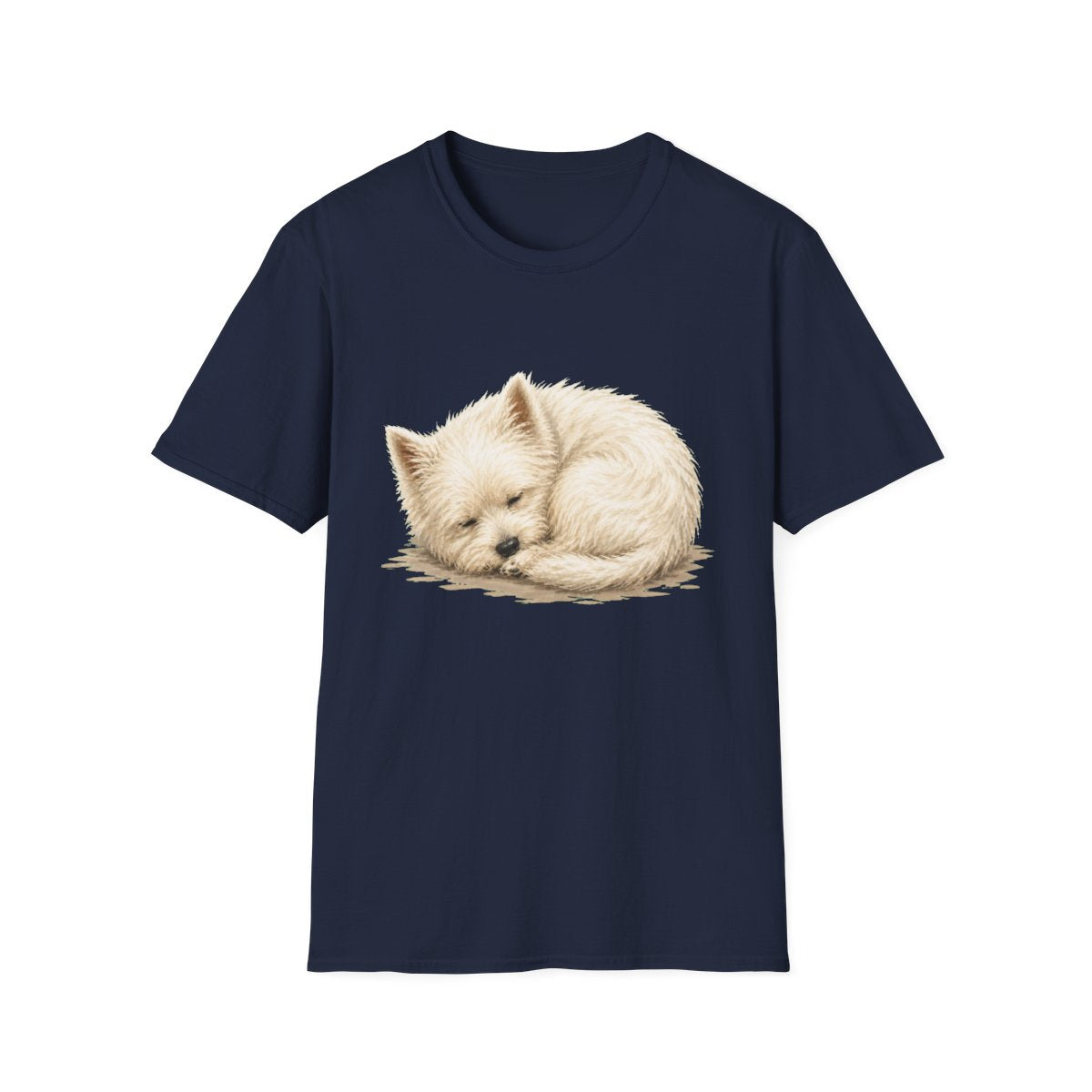 Westie Rest At Last Tee - Navy