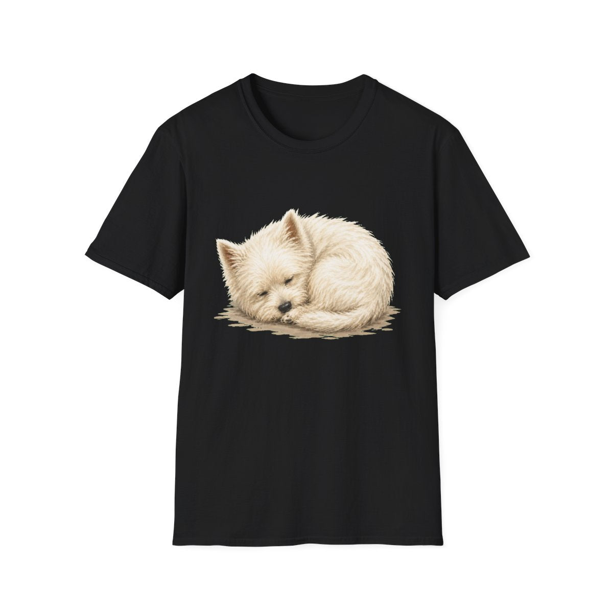 Westie Rest At Last Tee - Black