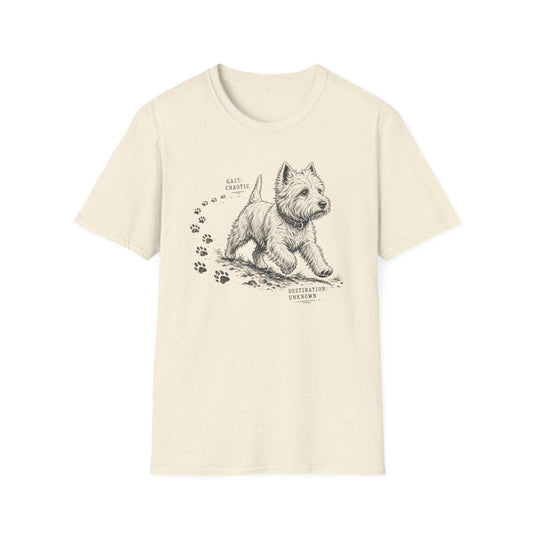 Westie Tracking Guide Tee - Natural
