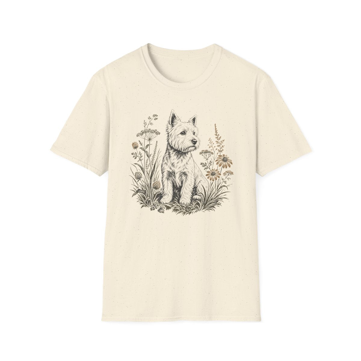 Wildflower Westie Tee - Natural
