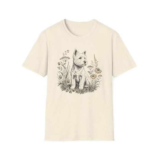 Wildflower Westie Tee - Natural