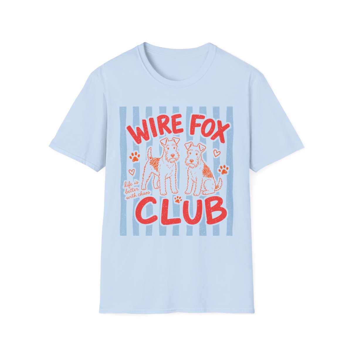 Wire Fox Club Tee - Light Blue