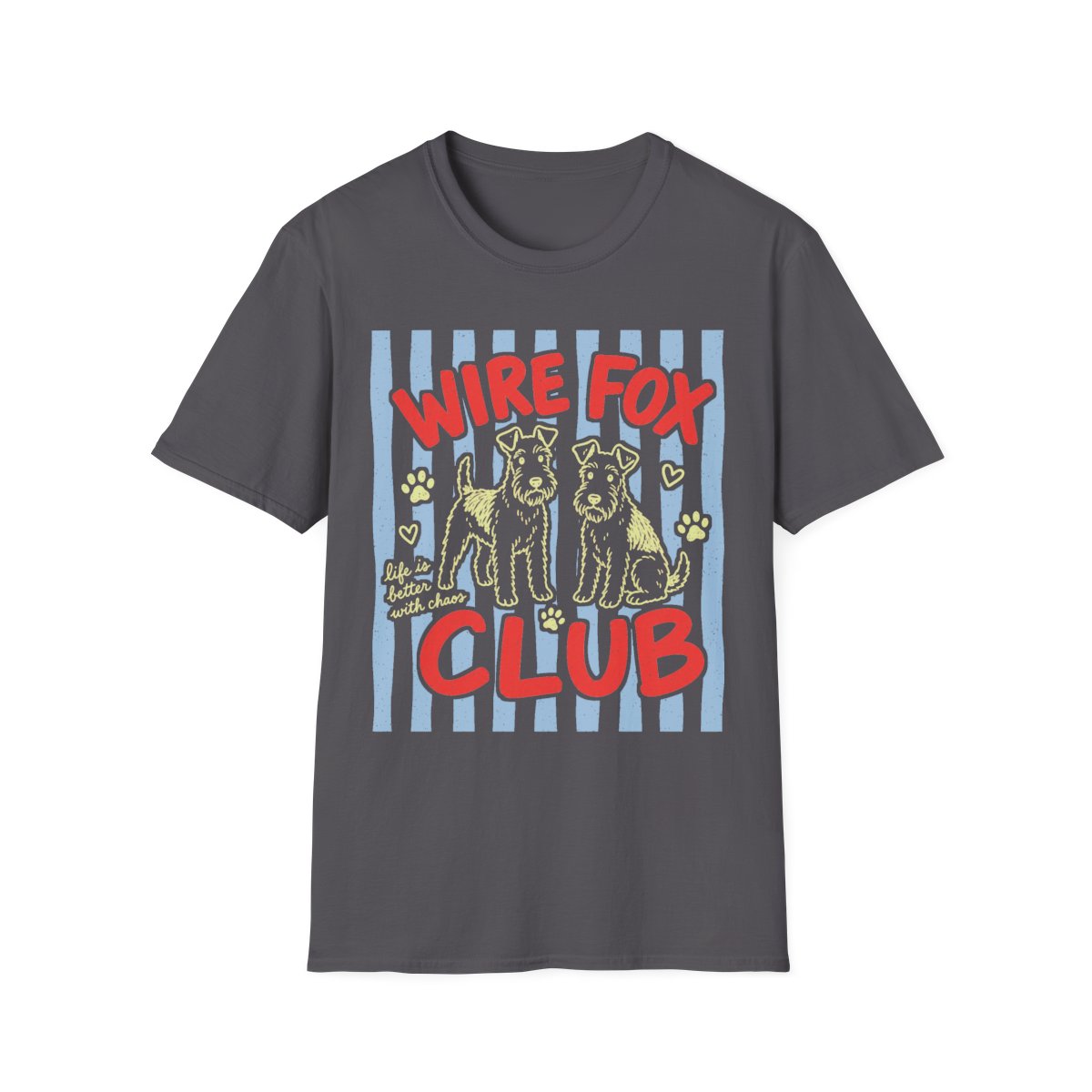 Wire Fox Club Tee - Charcoal