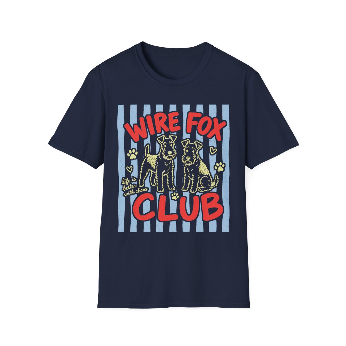 Wire Fox Club Tee - Navy