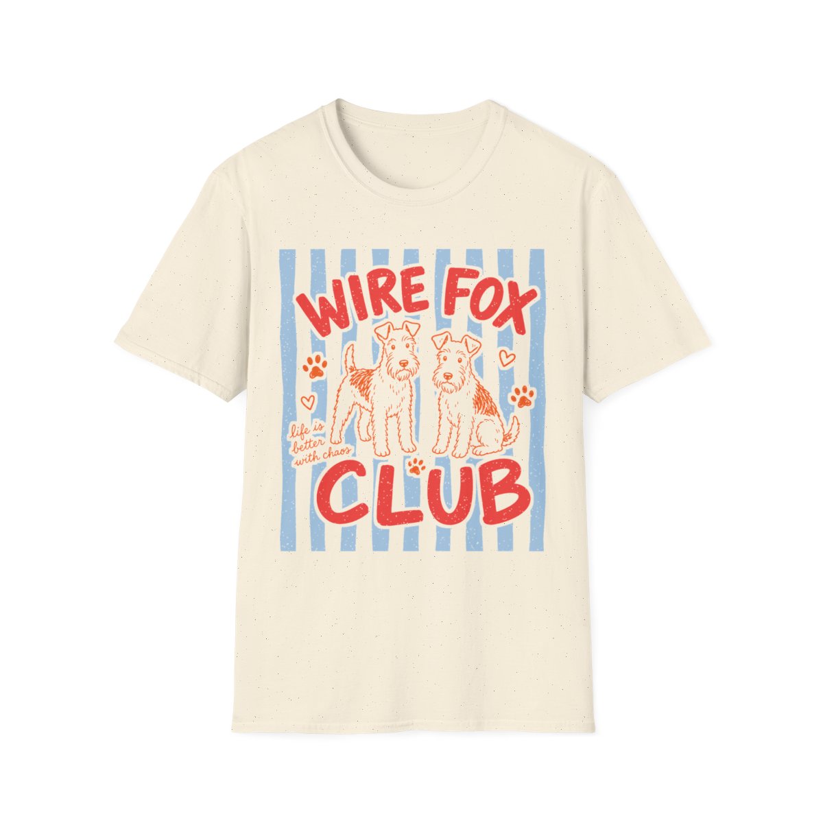 Wire Fox Club Tee - Natural
