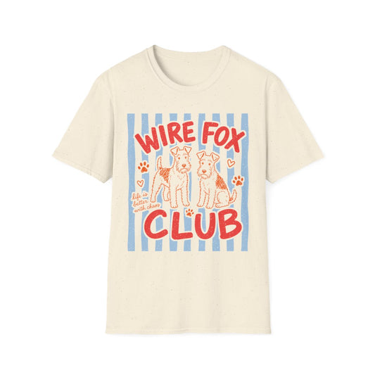 Wire Fox Club Tee - Natural