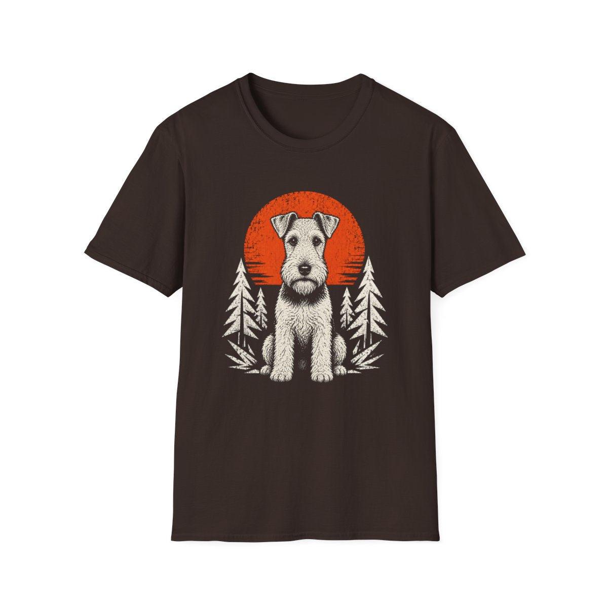 Wire Fox Terrier Adventure Club Tee - Dark Chocolate