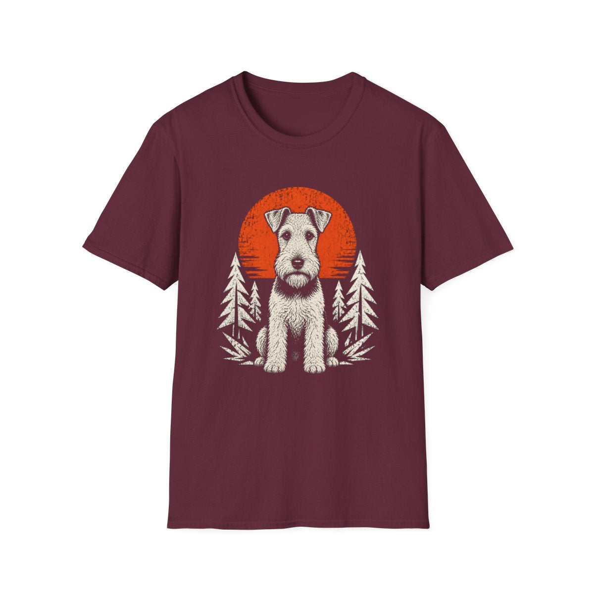 Wire Fox Terrier Adventure Club Tee - Maroon
