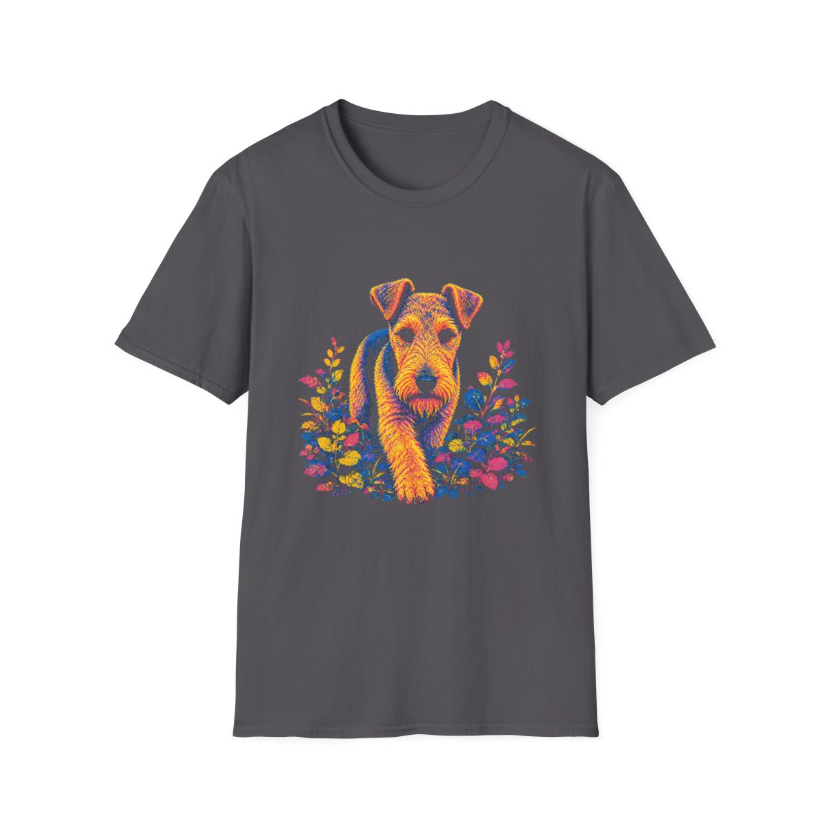 Wire Fox Terrier Bold Spirit Tee - Charcoal