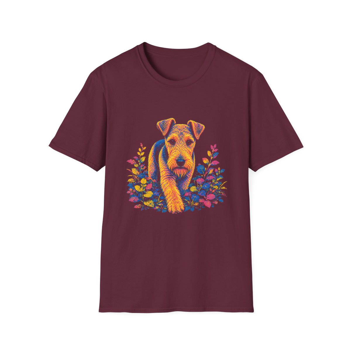 Wire Fox Terrier Bold Spirit Tee - Maroon