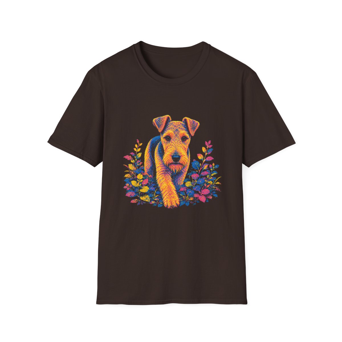 Wire Fox Terrier Bold Spirit Tee - Dark Chocolate
