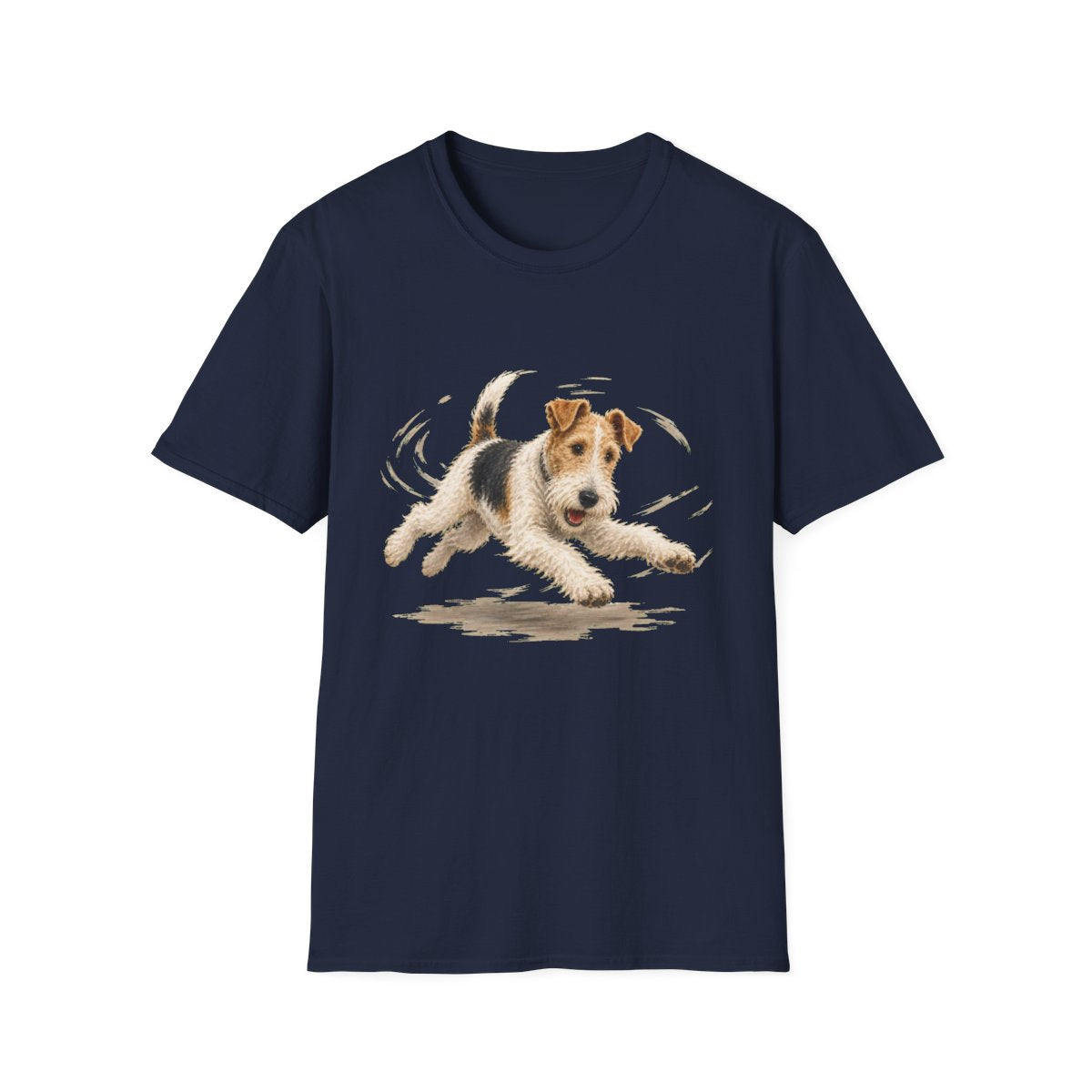 Wire Fox Terrier Certified Zoomies Champion Tee - Navy