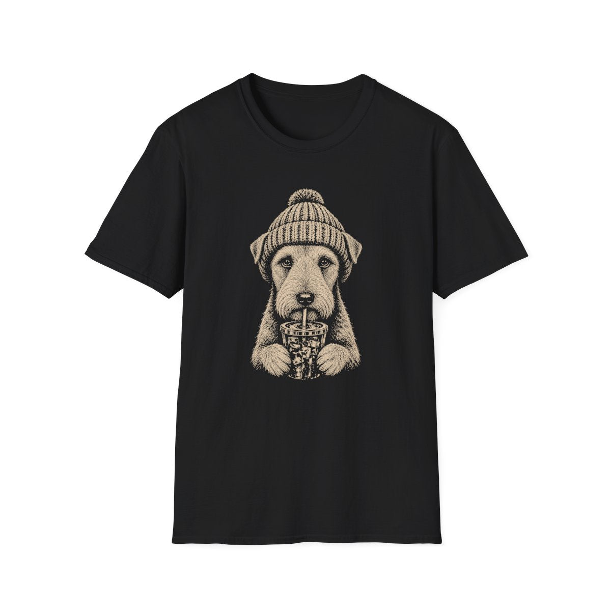 Wire Fox Terrier Cold Brew Tee - Black
