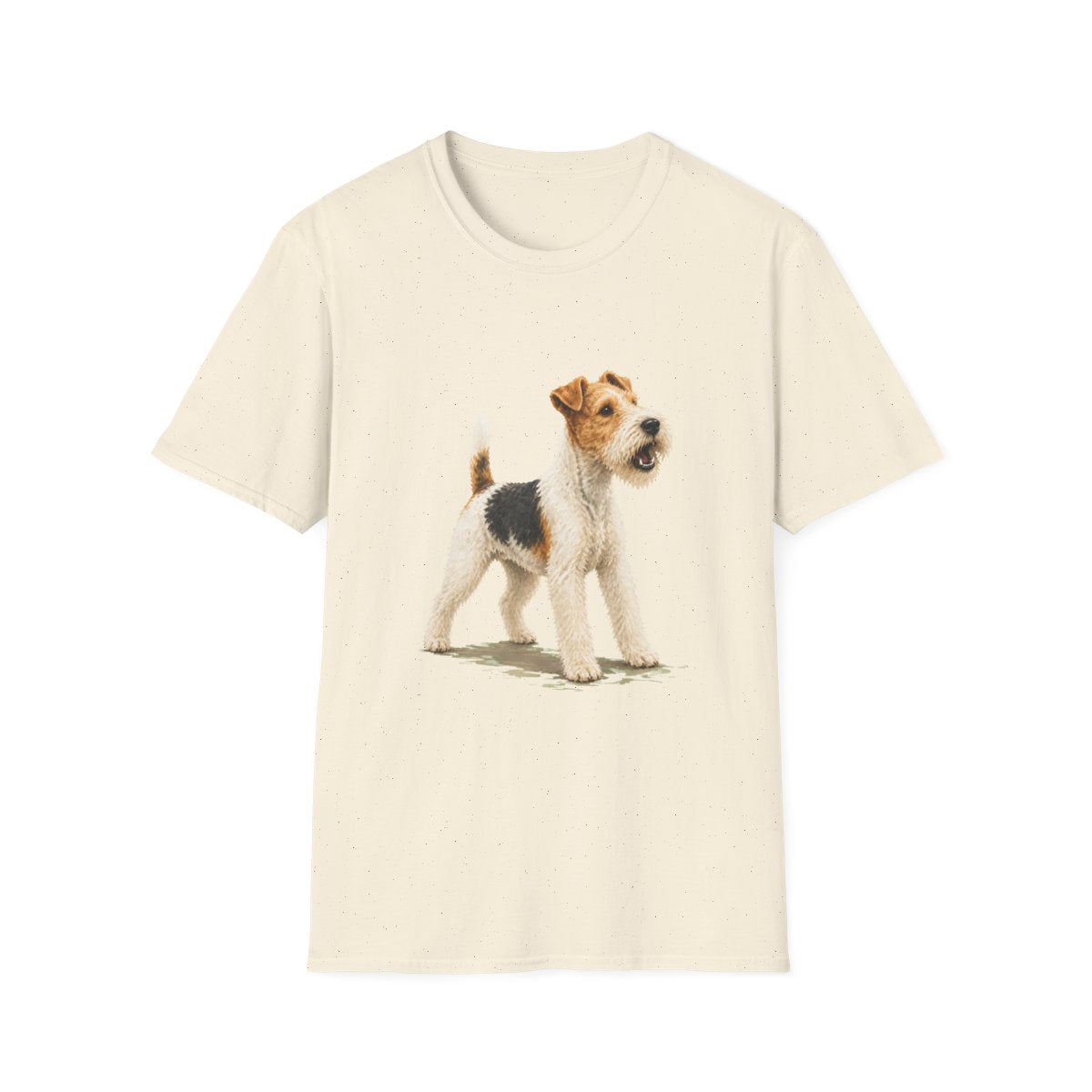 Wire Fox Terrier Head Of Security Tee - Natural