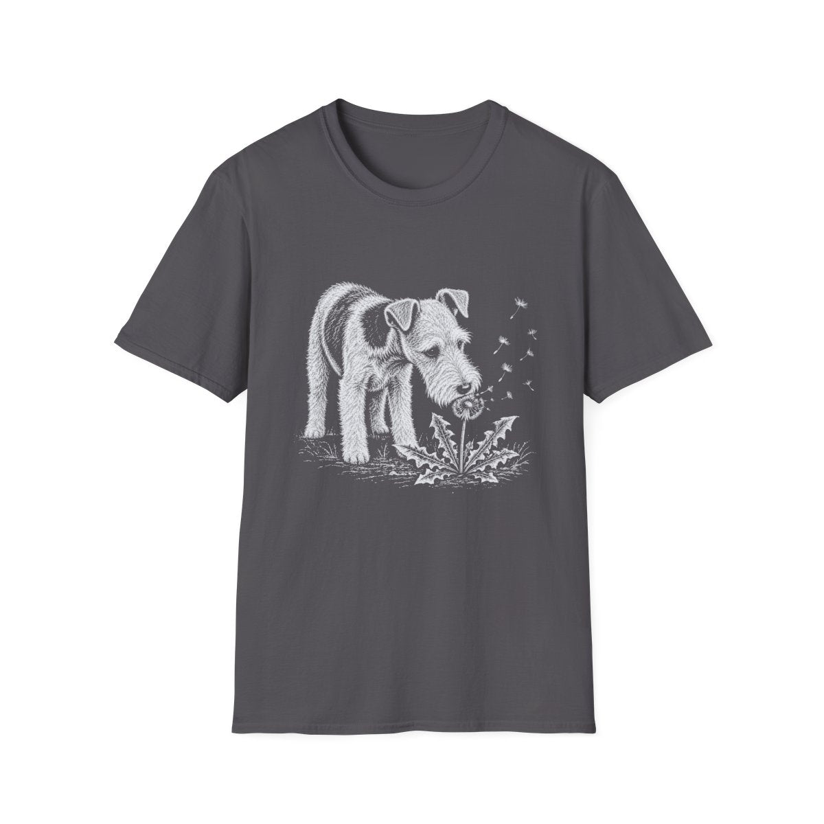 Wire Fox Terrier Make A Wish Tee - Charcoal