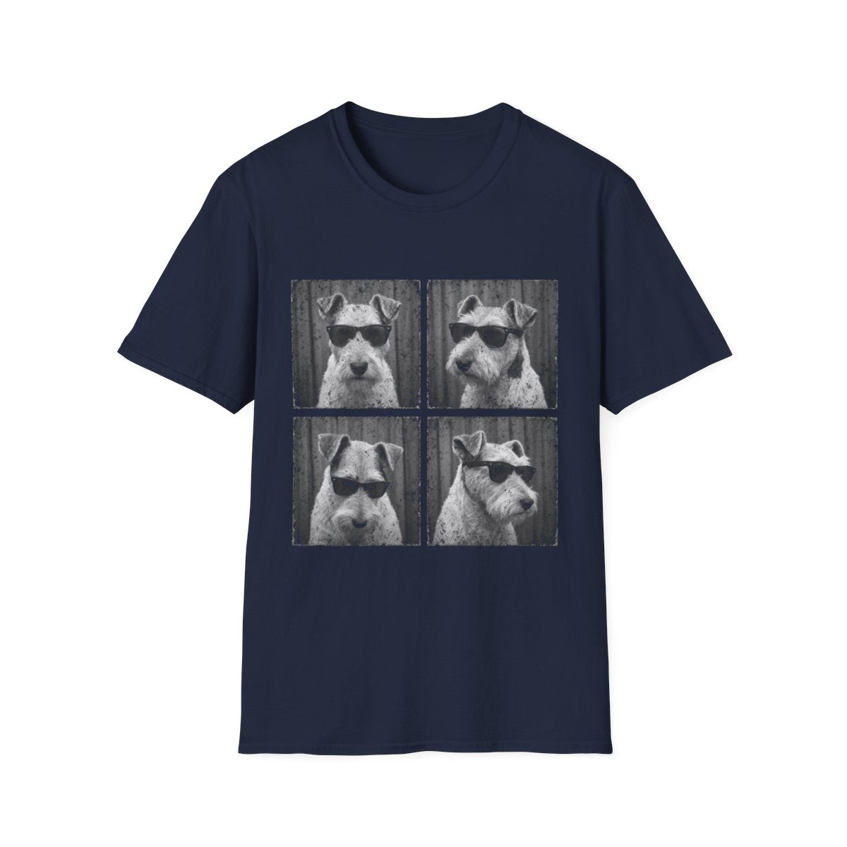 Wire Fox Terrier Photo Booth Tee - Navy