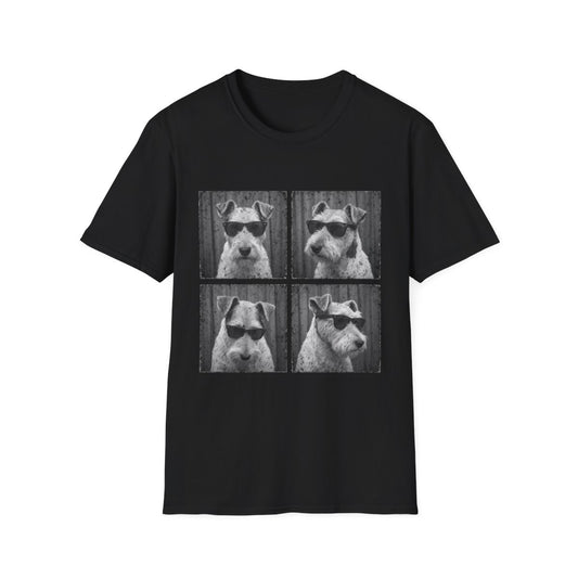 Wire Fox Terrier Photo Booth Tee - Black