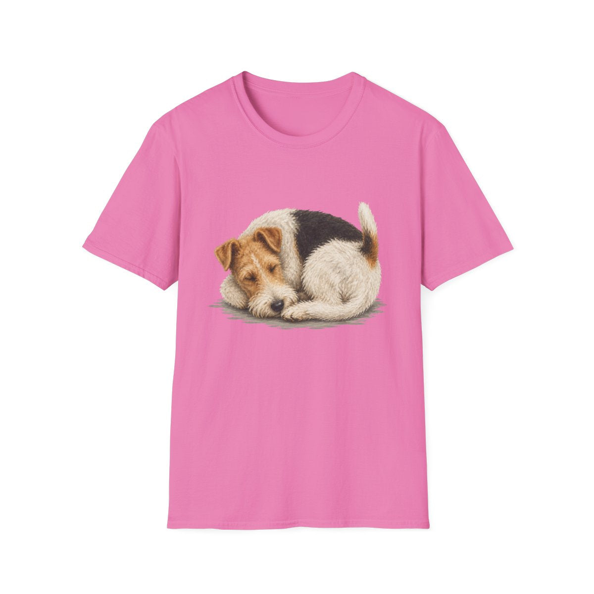 Wire Fox Terrier Rest At Last Tee - Azalea
