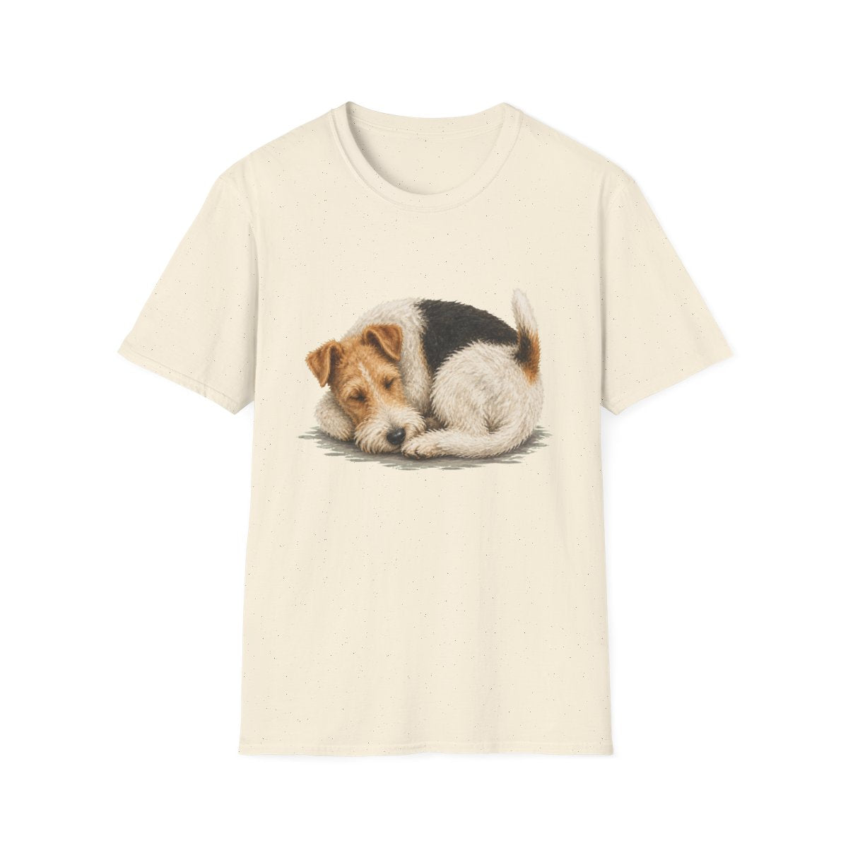Wire Fox Terrier Rest At Last Tee - Natural