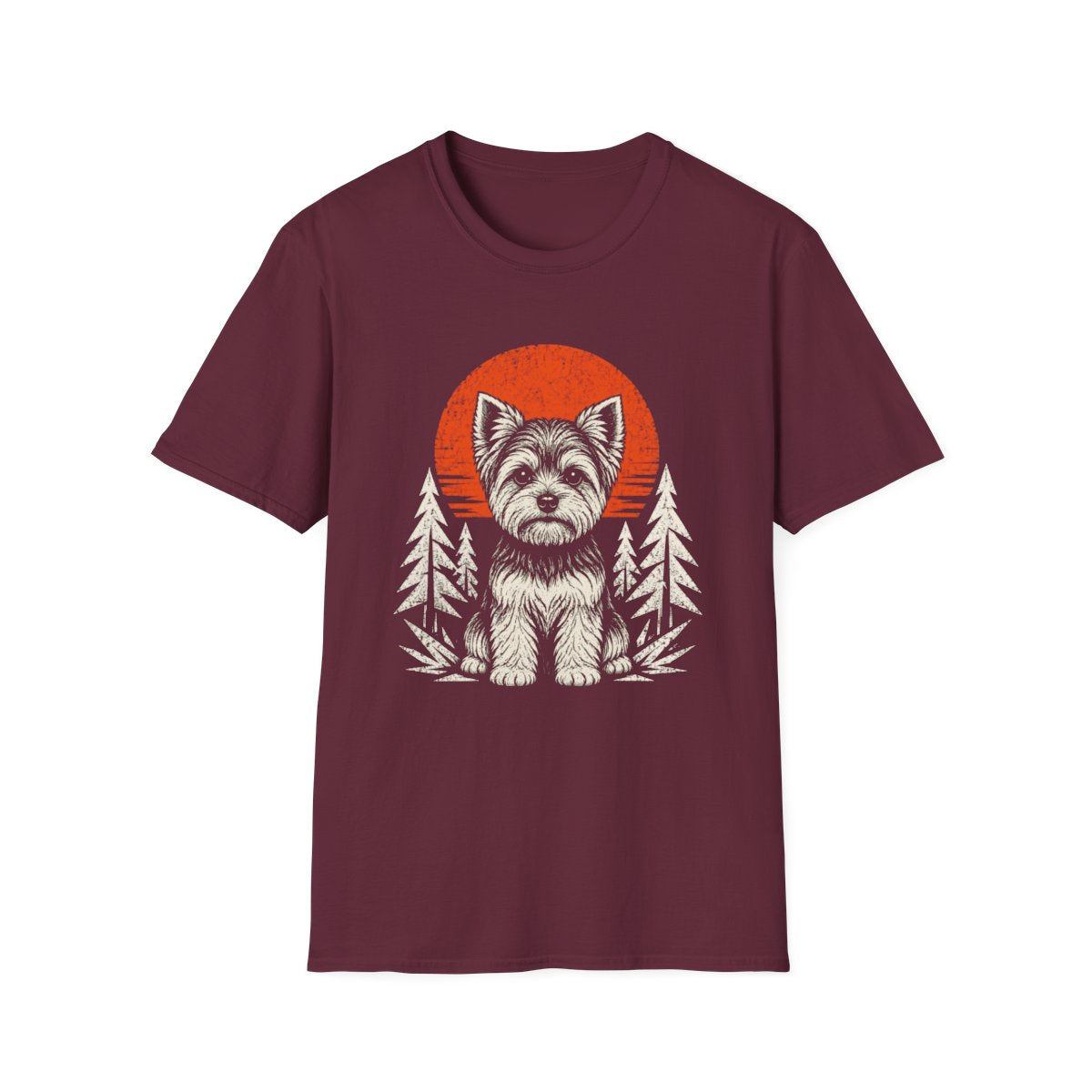 Yorkie Adventure Club Tee - Maroon
