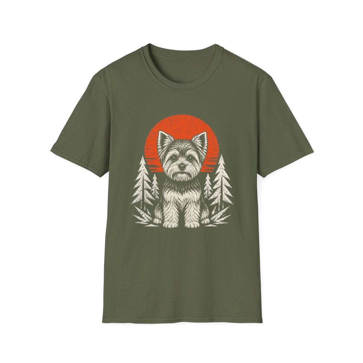 Yorkie Adventure Club Tee - Military Green