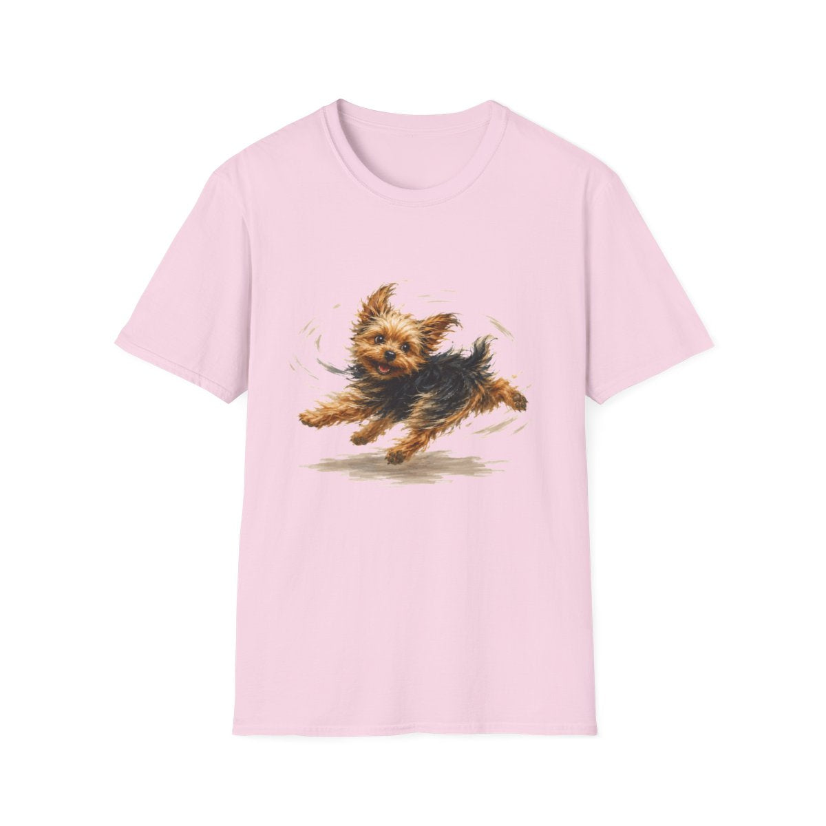 Yorkie Certified Zoomies Champion Tee - Light Pink