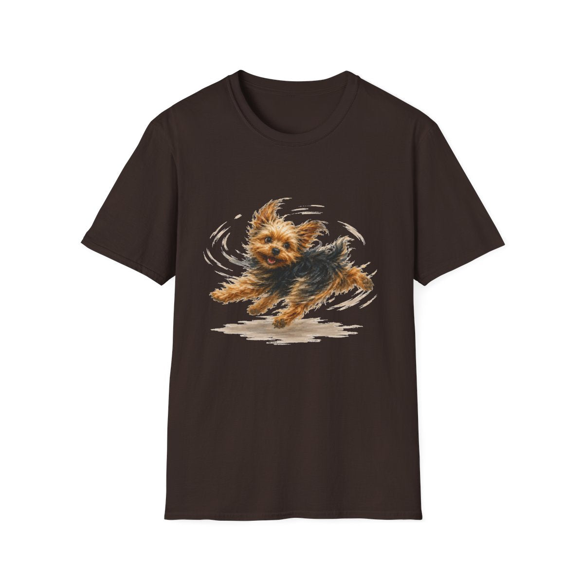 Yorkie Certified Zoomies Champion Tee - Dark Chocolate