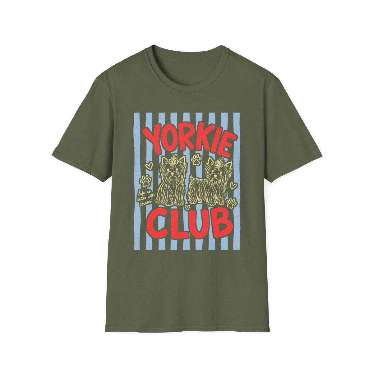 Yorkie Club Tee - Military Green