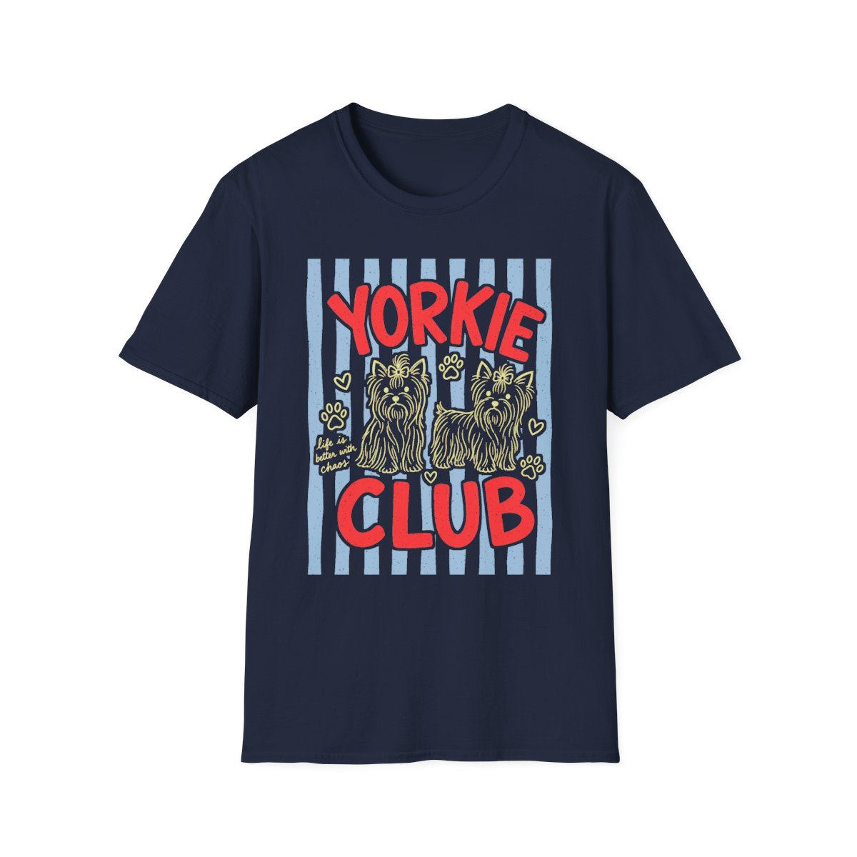 Yorkie Club Tee - Navy