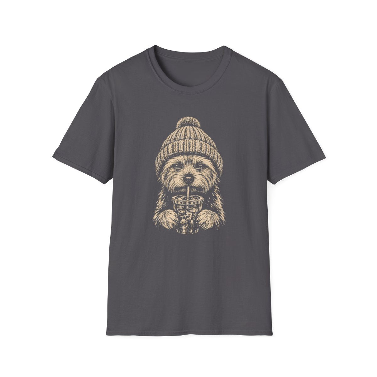 Yorkie Cold Brew Tee - Charcoal