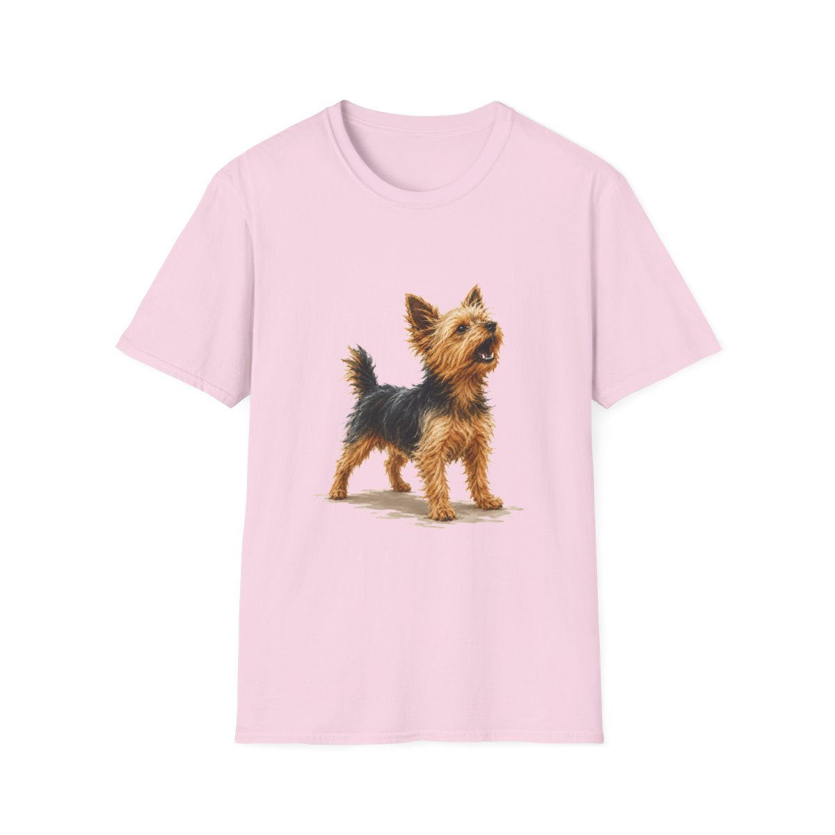 Yorkie Head Of Security Tee - Light Pink