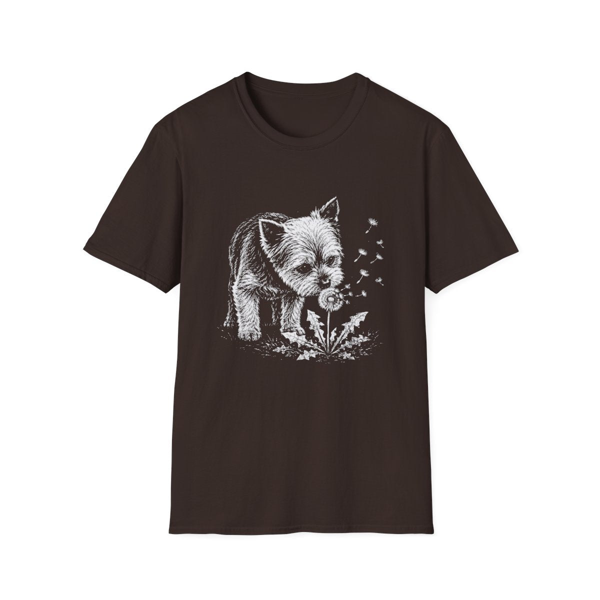 Yorkie Make A Wish Tee - Dark Chocolate