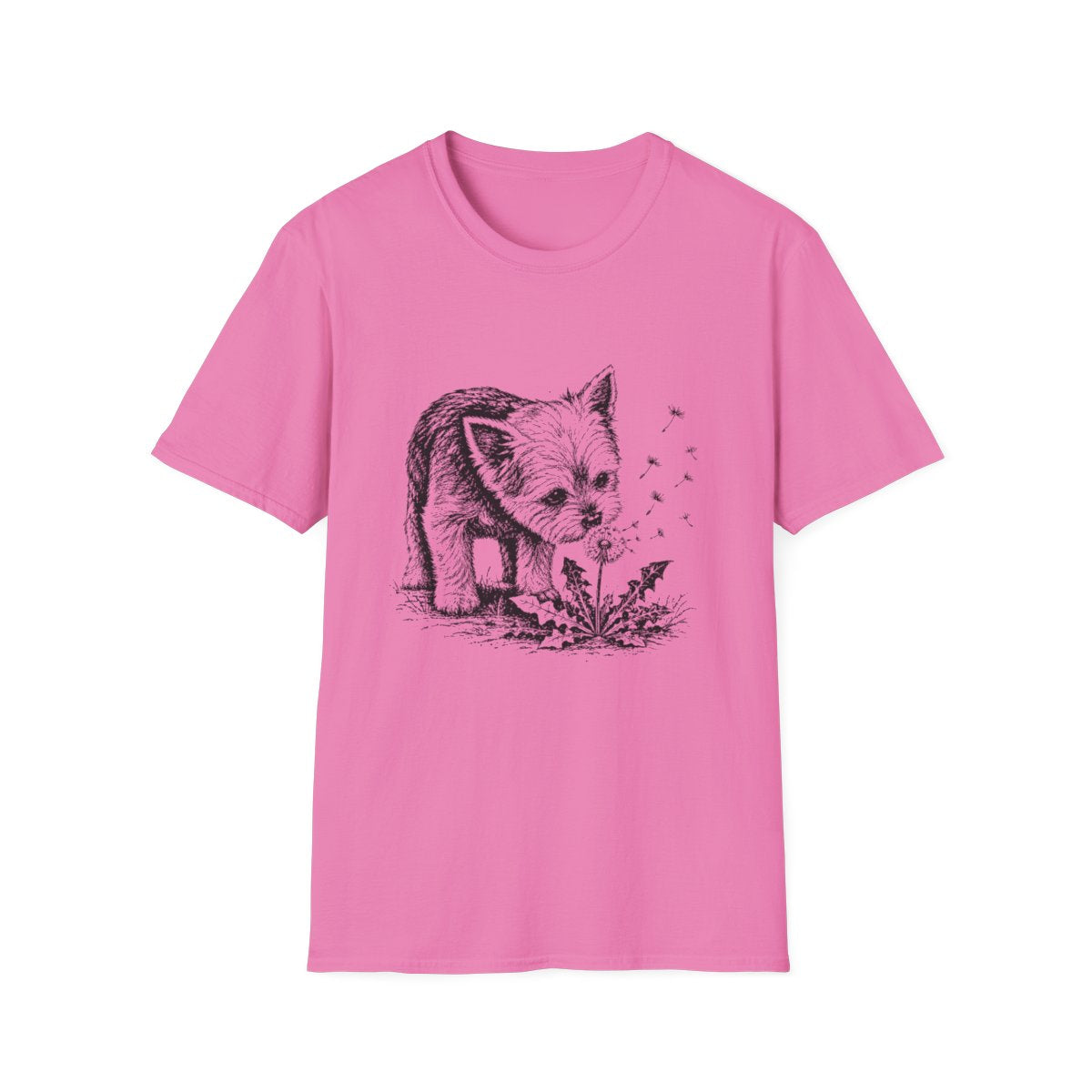 Yorkie Make A Wish Tee - Azalea