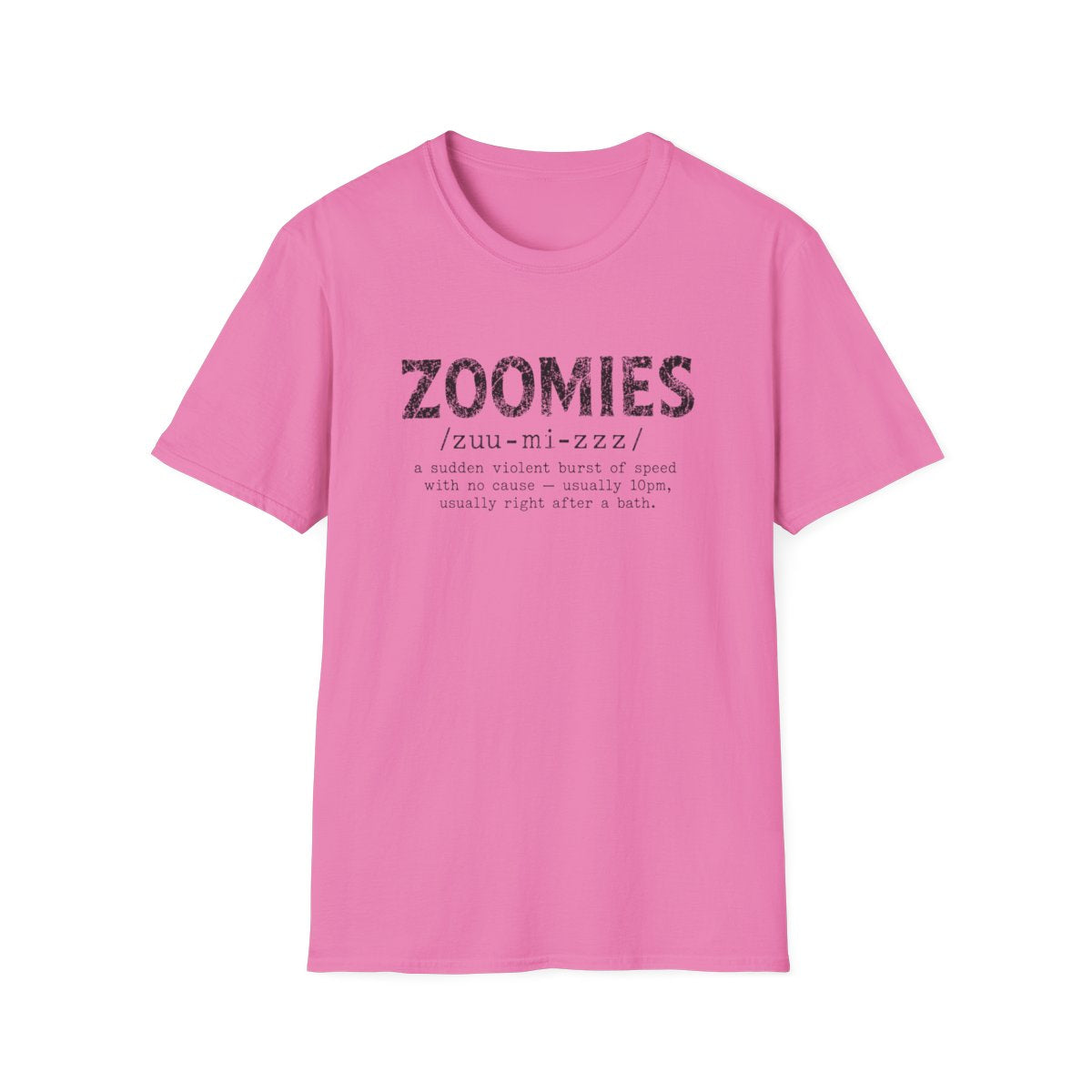 Yorkie Zoomies Tee - Azalea